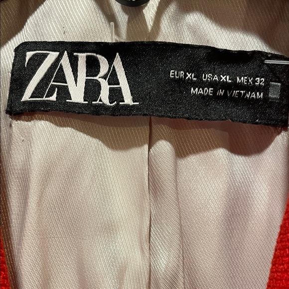 Zara Women's Vibrant Poppy Red Blazer - Picture 2 of 6